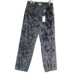 Good American NWT Grey Marbled Good 90” High-Rise Wide-Leg Jeans Size 4/27